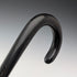 1937 British Vintage Gentleman's Bent Handle Sterling Silver Decorated Walking Stick 93cm Kendall & Sons
